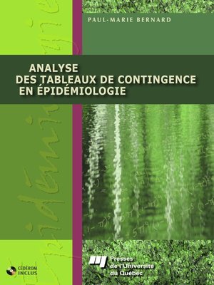 cover image of Analyse des tableaux de contingence en épidémiologie